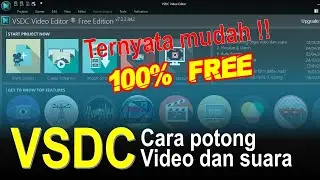 Cara memotong objek video dan suara | VSDC free video editor