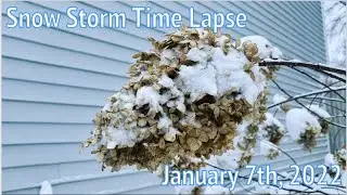 Rhode Island Snow Storm Time Lapse - January 7th, 2022 ❄️