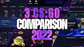 3 CSGO SITES COMPARISON 2022 ! CSGO CASE OPENING SITES
