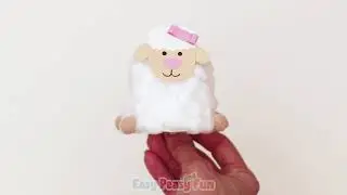 Cotton Ball Sheep Craft