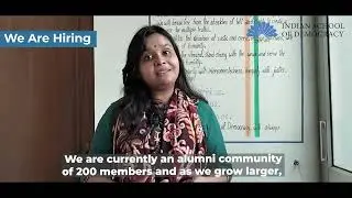 Inviting applications for an Alumni Manager! Indian School of Democracy