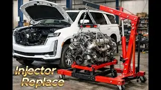 Cadillac Escalade Diesel Injector Replace (රුමේනියාවට ඇවිත් මම කරන වැඩ🇷🇴🇷🇴)