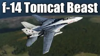 F-14 Tomcat AIM-54C Phoenix Guided by AWACS Hits Target | Long Range Intercept | DCS World