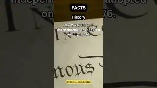 The Declaration of Independence was adopted on July 4, 1776