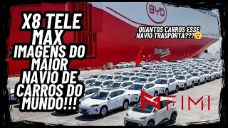 BYD Shenzhen: Uma Perspectiva A&eacute;rea do Maior Navio de Transporte de Ve&iacute;culos do mundo !!!