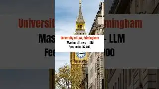 Study Master of Laws - LLM in the UK this January 2025. #studyinuk #universityoflaw #brimingham #uk