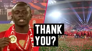 Sadio Mane makes a special dedication after Liverpool trophy celebration | Astro Supersport