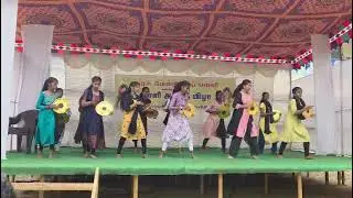 #girls #dancelover #veerapennae #groupdance #governmentschool #kannattuvilai