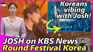 Josh Cullen featured in KOREAN NEWS plus more video of Korean audience vibing with his performance!