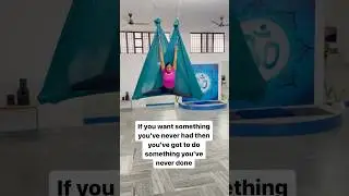 Open Hammock Aerial Yoga Split.