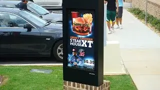 Outdoor Digital Menu Boards  Installation, Burger King in Atlanta, GA: Viewstation by ITSENCLOSURES