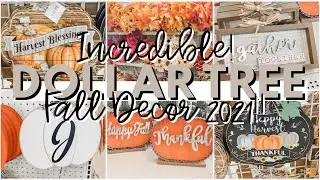 DOLLAR TREE SHOP WITH ME FALL DECOR 2021 | NEW AT DOLLAR TREE 2021 | FALL DECOR 2021