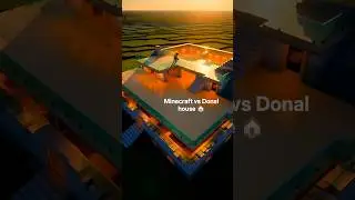 Minecraft vs Donal Trump house 🏠#minecraft #donaldtrump#tweening