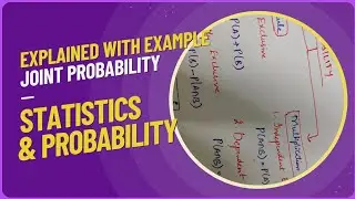 Joint Probability Explanation with an example #maths #youtube #learn
