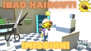 Completing the Bad Haircut Quest with Scissors! ✂️😂 | Wobbly Life