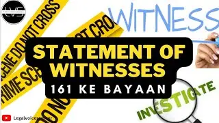 Statement of witnesses under sec.161 Crpc 😯🙄 #law #knowledge #learning