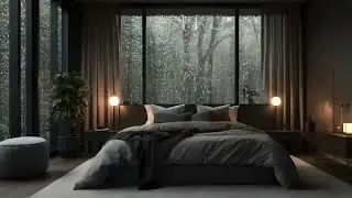 Rain Sounds and Rooftop Piano Music to Help You Sleep Better💤 SLEEP INSTANTLY | Relaxing Sleep Music