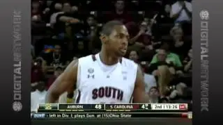 South Carolina - RJ Slawson's One Handed Put Back Jam vs Auburn
