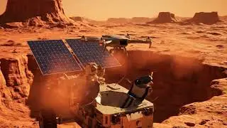 Mars Rover with Dockable Drone | Futuristic NASA-Inspired Exploration on Mars for SIH 2025