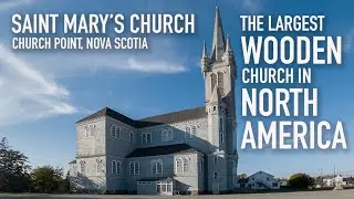 Saint Mary's Church, Église Sainte-Marie, Clare, Nova Scotia by Trevor Jones