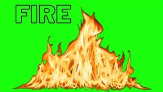 fire green screen video // AK GREEN SCREEN// NO COPYRIGHT VIDEO