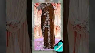 stylish net saree braidal fashion #wedingcollection