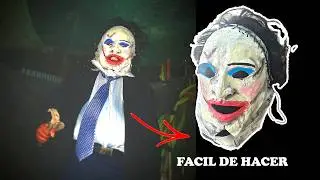 Tutorial Mascara De Leatherface en Masacre En Texas | Hecho De Papel Maché Y Cuero #terror #cosplay