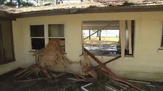 Storm surge from Hurricane Michael causes damage