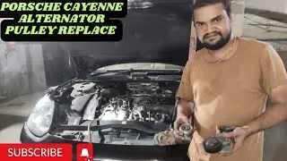 Porsche Cayenne Power Steering Hard Problem / Alternator Pulley replacement