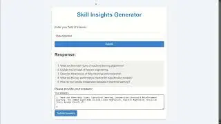 Skill Assessment Test by llm