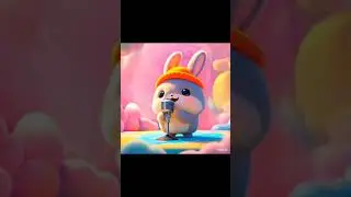 Cute Bunny Sings  Song 🎶✨ | Adorable AI Animation #Shorts
