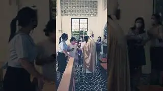 Bergereja di Biara Santa Klara.. eh ketemu Bapak Uskup Mgr. Fransiskus TS Sinaga ...#shorts