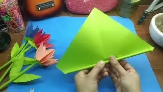 🌺 Flowers with steam for propose || best gift for gf/bf 💕||paper flower how to make it 🌹