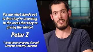 Plumber Apprentice gets his First Investment with Freedom Property Investors - Petar Z