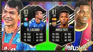 TOTW 1 BEASTS! 81 IF FATI AND 83 IF LOZANO PLAYER REVIEW - FIFA 21 ULTIMATE TEAM