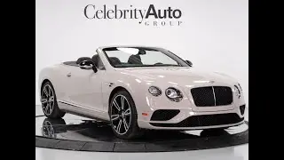 2016 BENTLEY CONTINENTAL GTC V8S $262 MSRP MULLINER DRIVING SPECIFICATIONS