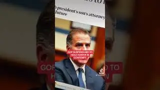 Republicans Suspend Hunter Contempt bid. #hunterBiden #contemptofCongress #OnHold