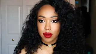 Soft Smokey Winged Liner and Bold Lip | Valentine's Day Tutorial