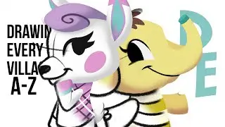 Sketching ALL Animal Crossing Villagers A-Z: D, E