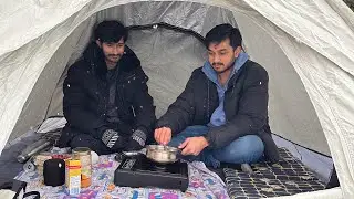 🏕️❄️ Snow-camping with Maggie and movies 🍜📚in Germany 🇩🇪