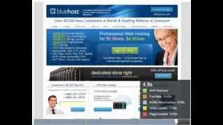 Bluehost.com Page Load Time