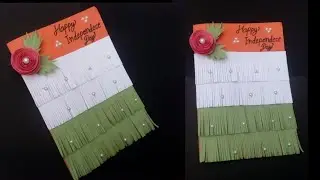 Easy and beautiful Republic day card idea // easy card making tutorial @Crafter_MASA