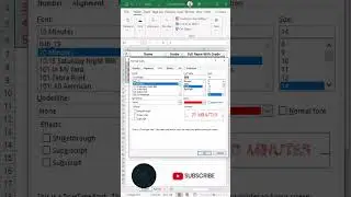 Excel Font Format style