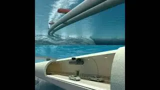 World History-A submerged floating tunnel (SFT) Archimedes bridge suspended tunnel #shorts #trending