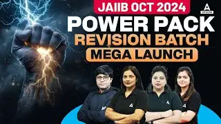 JAIIB Oct 2024 | JAIIB Power Pack Revision Batch Mega Launch | JAIIB 2024 Preparation