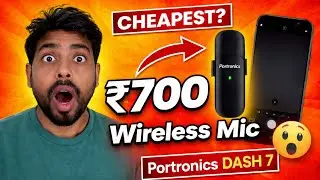 Cheapest Wireless Mic for YouTube 🎤 | Portronics Dash 7 Review | Best Budget Mic Under ₹1000