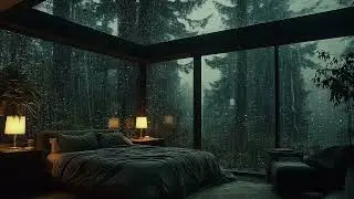 🎹 Soft Piano with Rain | Bedroom Night Ambience &bull; 3 Hours | Sleep Meditation Focus Study Work Relax