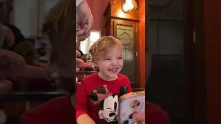 First haircut at Harmony Barber Shop 💈 at #magickingdom #disney