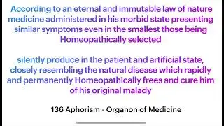 136 Aphorism Eternal and immutable Law of Nature