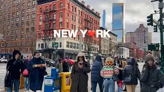 [4K]🇺🇸NYC Walk🗽Freezing Saturday on Upper West Side, New York City 🚕Walking in Manhattan | Jan 2025